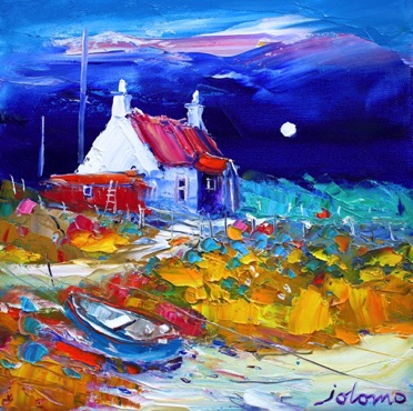 A South Uist Moonrise 12x12 A South Uist Moonrise 12x12